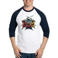 thumbnail image 1 of CafePress - Pugs Ninja T Shirt - Cotton Baseball Jersey, 3/4 Raglan Sleeve Shirt, 1 of 4