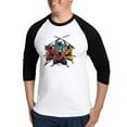 thumbnail image 1 of CafePress - Pugs Ninja T Shirt - Cotton Baseball Jersey, 3/4 Raglan Sleeve Shirt, 1 of 4