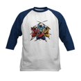 thumbnail image 1 of CafePress - Pugs Ninja T Shirt Kids Baseball T Shirt - Kids Cotton Baseball Jersey, 3/4 Sleeve Shirt, 1 of 4