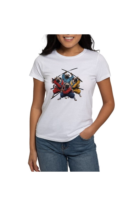 - Pugs Ninja T Shirt Women's Value T Shirt - Women's Classic T-Shirt