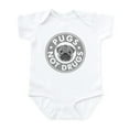 thumbnail image 1 of CafePress - Pugs Not Drugs Infant Bodysuit - Baby Light Bodysuit, Size Newborn - 24 Months, 1 of 4
