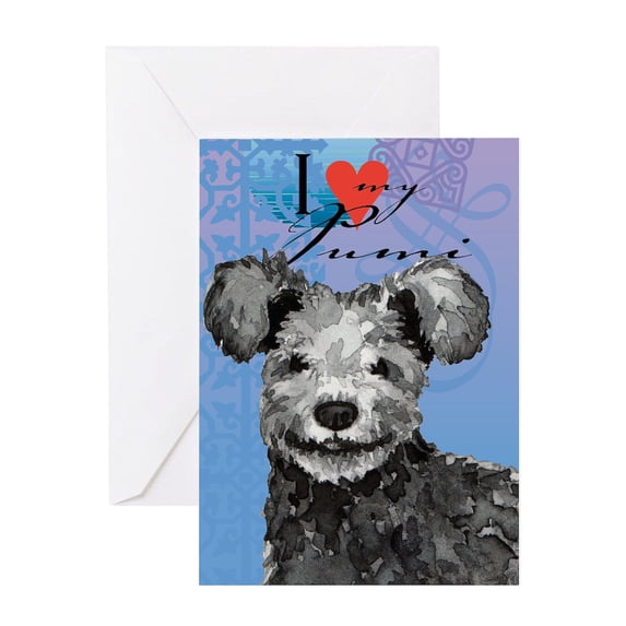 CafePress - Pumi - Greeting Card, Blank Inside Matte