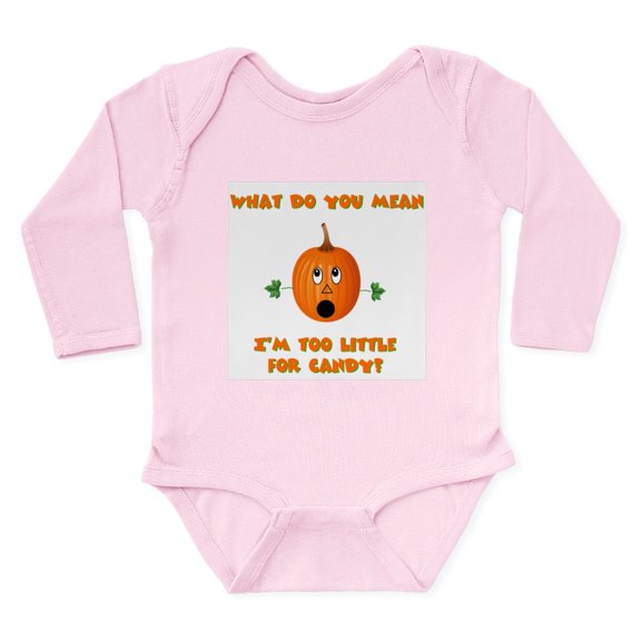CafePress - Pumpkin Baby2 Body Suit - Long Sleeve Cotton Baby Bodysuit