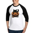 thumbnail image 1 of CafePress - Pumpkin Cat - Cotton Baseball Jersey, 3/4 Raglan Sleeve Shirt, 1 of 4