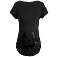 thumbnail image 1 of CafePress - Pumpkin Face Maternity T Shirt - Maternity Dark T-Shirt, 1 of 3