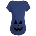 thumbnail image 1 of CafePress - Pumpkin Face Maternity T Shirt - Maternity Dark T-Shirt, 1 of 3