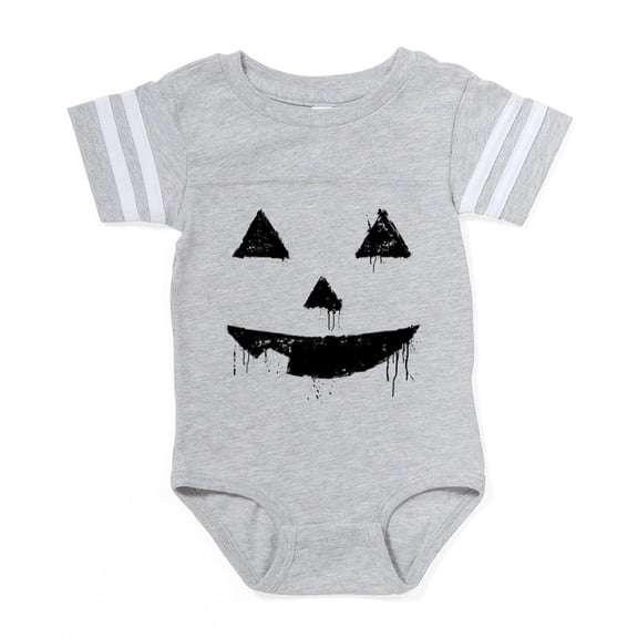 CafePress - Pumpkin Face Painty_Bl - Cute Infant Baby Football Bodysuit