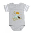 thumbnail image 1 of CafePress - Pumpkin Ghost_Tr - Cute Infant Baby Football Bodysuit, 1 of 3