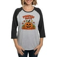 thumbnail image 1 of CafePress - Pumpkin Party Design – Halloween Fun Women's Baseball T Shirt - Womens Baseball Tee, 1 of 4