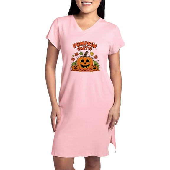 CafePress - Pumpkin Party Design – Halloween Fun - Women's Nightshirt