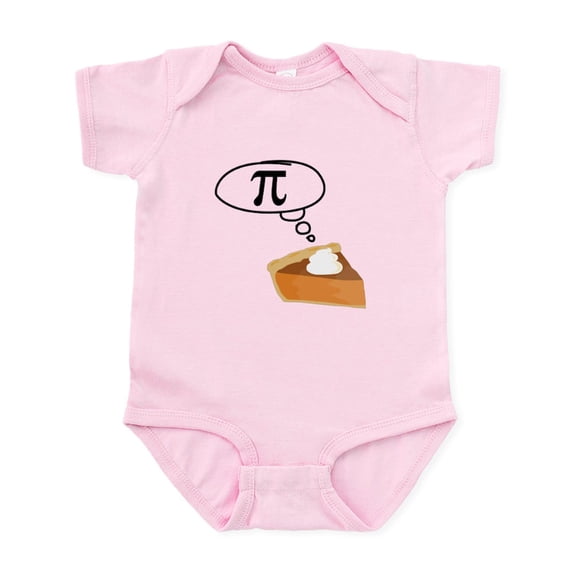 CafePress - Pumpkin Pie Pi Math Humor Body Suit - Baby Light Bodysuit, Size Newborn - 24 Months