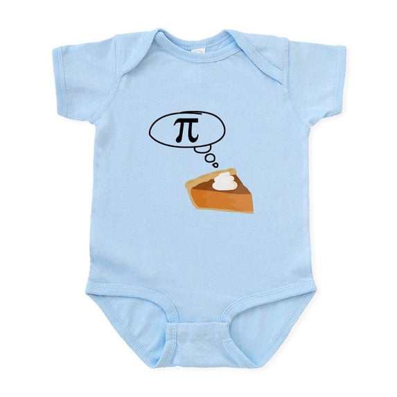 CafePress - Pumpkin Pie Pi Math Humor Body Suit - Baby Light Bodysuit, Size Newborn - 24 Months