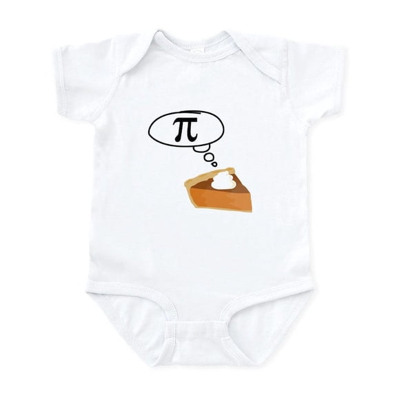 CafePress - Pumpkin Pie Pi Math Humor Body Suit - Baby Light Bodysuit, Size Newborn - 24 Months