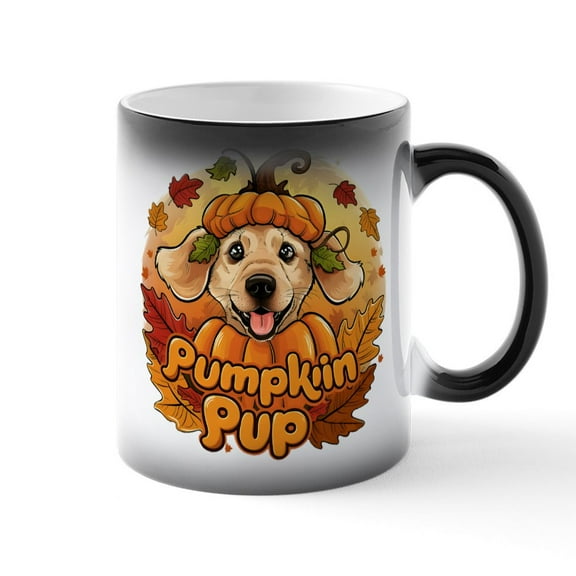 CafePress - Pumpkin Pup - 11 oz Color Changing Magic Mug