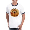thumbnail image 1 of CafePress - Pumpkin Pup Men's Ringer T Shirt - 100% Cotton Ringed T-Shirt, 1 of 4