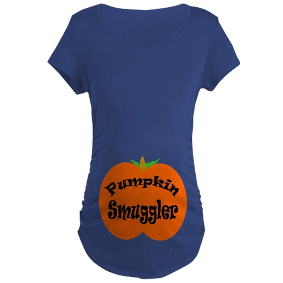 CafePress - Pumpkin Smuggler Dark Maternity T Shirt - Maternity Dark T-Shirt