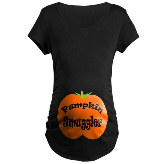 CafePress - Pumpkin Smuggler Dark Maternity T Shirt - Maternity Dark T-Shirt