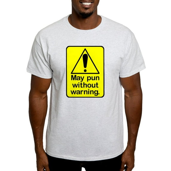 CafePress - Pun Warning Light T Shirt - Men's Classic Graphic T-Shirt