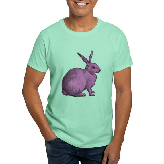 CafePress - Purple Bunny Rabbit Dark T Shirt - Men's Classic Graphic Cotton T-Shirt