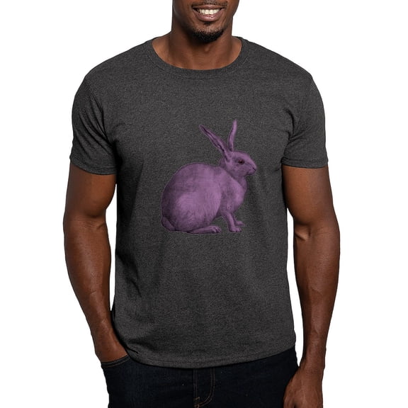 CafePress - Purple Bunny Rabbit Dark T Shirt - Men's Classic Graphic Cotton T-Shirt