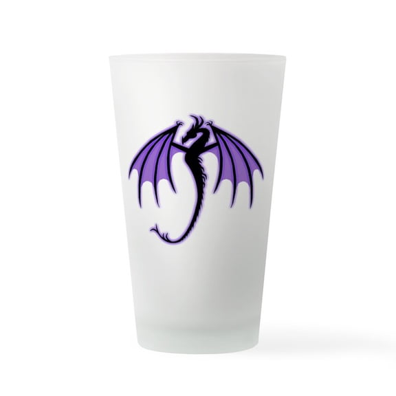 CafePress - Purple Dragon - Pint Glass, Drinking Glass, 16 oz. CafePress