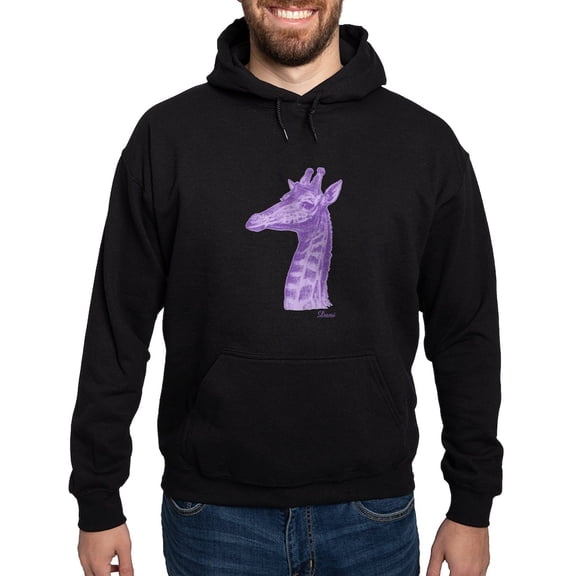 CafePress - Purple Giraffe Sweatshirt - Pullover Hoodie, Classic, Comfortable Hooded Sweatshirt
