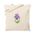 thumbnail image 1 of CafePress - Purple Iris Flower Bees Tote Bag - Unisex Canvas Tote Bag, Beige, 1-Piece, 1 of 6