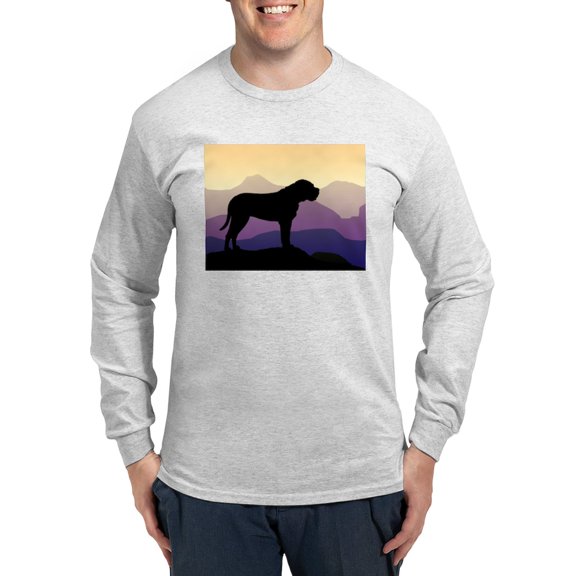 CafePress - Purple Mountains Bullmastiff Long Sleeve T Shirt - Unisex Cotton Long Sleeve T-Shirt
