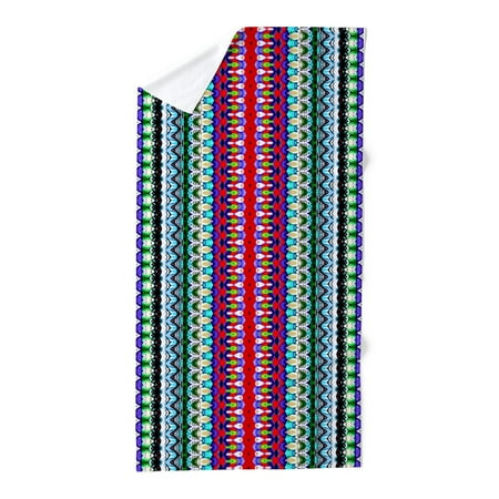 CafePress - Purple Red Mint Tribal Pattern - Large Beach Towel, Soft 30"x60" Towel with Unique Design
