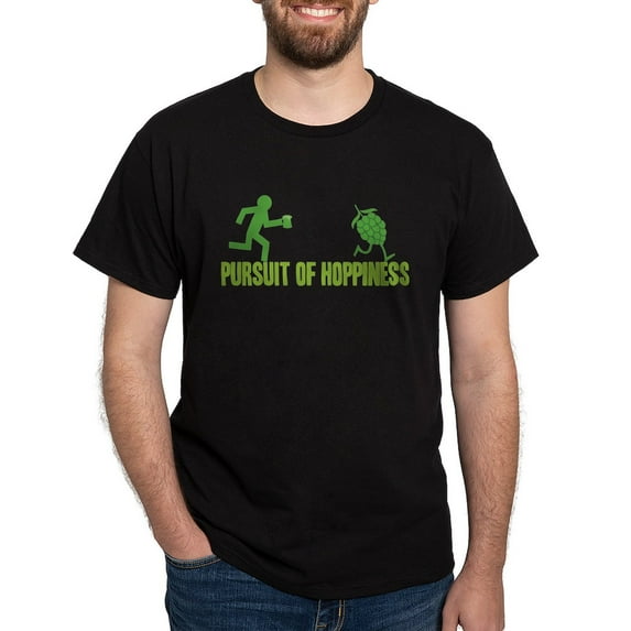 CafePress - Pursuit Of Hoppiness Dark T Shirt - Men's Classic Graphic Cotton T-Shirt