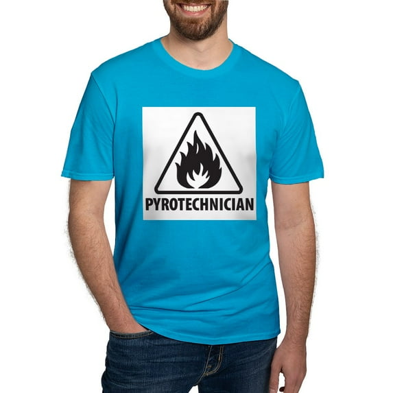 CafePress - Pyrotech1_Front T Shirt - Men's Fitted T-Shirt
