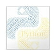 thumbnail image 1 of CafePress - Python Programmer & Developer - Square Sticker 3" x 3", 1 of 1