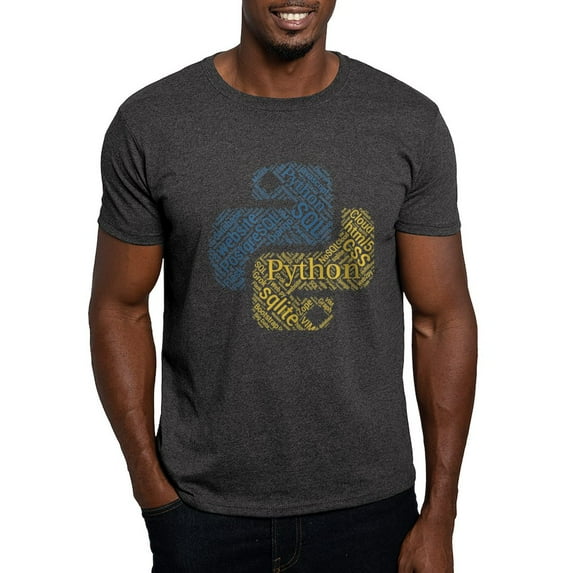 CafePress - Python Programmer & Developer T Shirt - Men's Classic Graphic Cotton T-Shirt