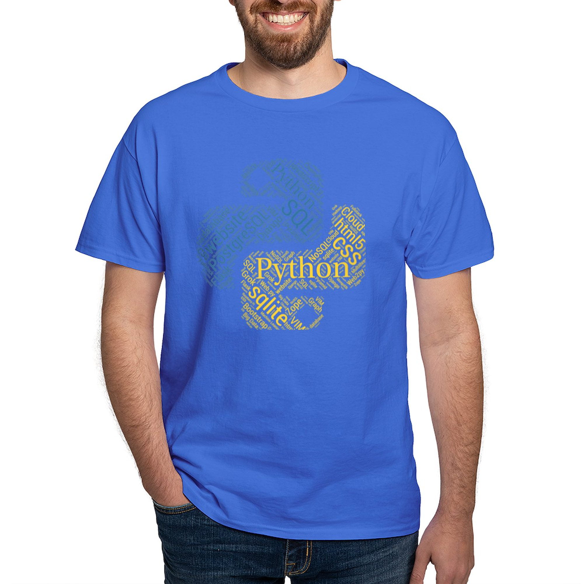 CafePress Python Programmer Developer T Shirt Men s Classic Graphic Cotton T Shirt Walmart