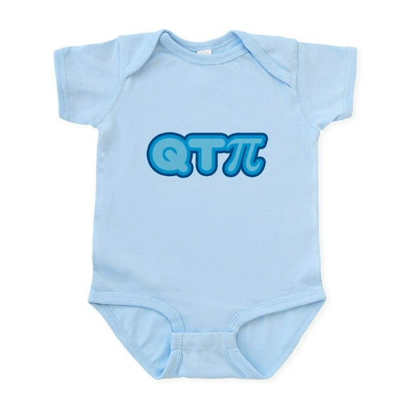 CafePress - Q T Pi (Blue) Infant Bodysuit - Baby Light Bodysuit, Size Newborn - 24 Months