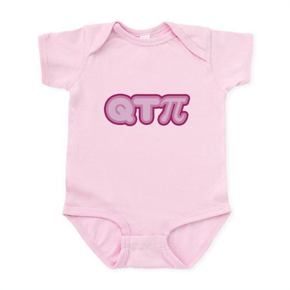 CafePress - Q T Pi (Pink) Infant Bodysuit - Baby Light Bodysuit, Size Newborn - 24 Months