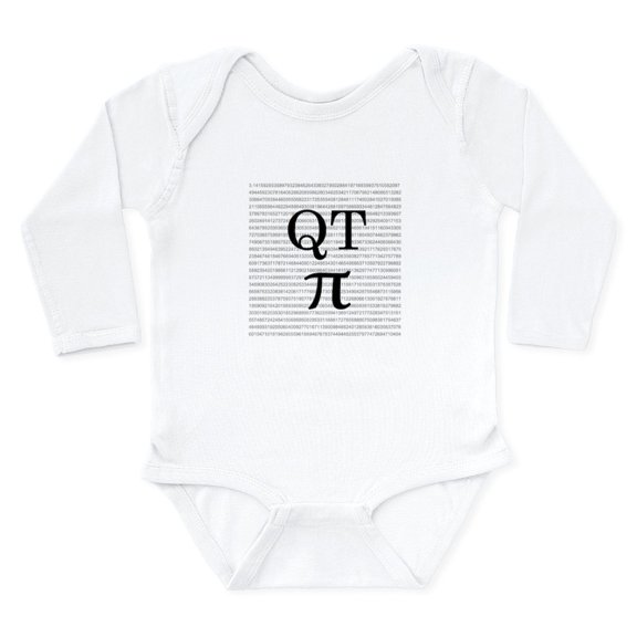 CafePress - QT Pi Body Suit - Long Sleeve Cotton Baby Bodysuit