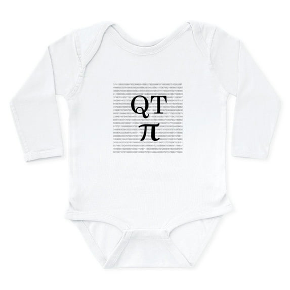CafePress - QT Pi Body Suit - Long Sleeve Cotton Baby Bodysuit