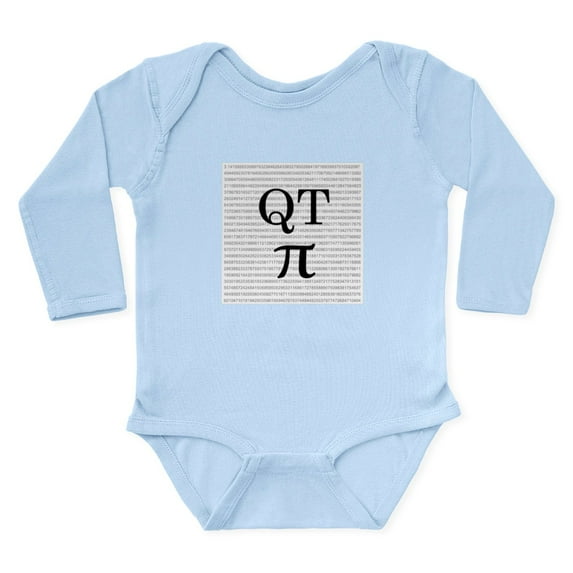 CafePress - QT Pi Body Suit - Long Sleeve Cotton Baby Bodysuit