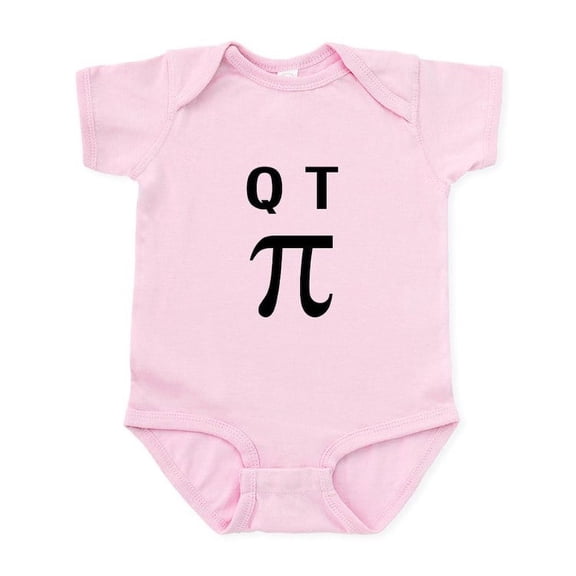 CafePress - QT Pi Cutie Pie Body Suit - Baby Light Bodysuit, Size Newborn - 24 Months