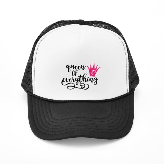 CafePress - QUEEN Of Everything - Adjustable Unisex Printed Trucker Hat with Mesh Back