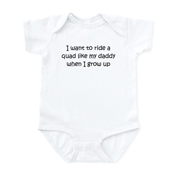CafePress - Quad Like Daddy Infant Bodysuit - Baby Light Bodysuit, Size Newborn - 24 Months
