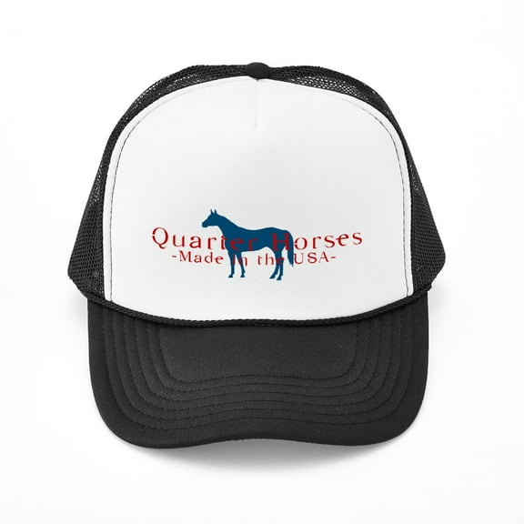 CafePress - Quarter Horse - Adjustable Unisex Printed Trucker Hat with Mesh Back