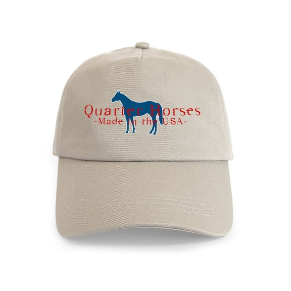 CafePress - Quarter Horse Cap - Adjustable 100% Brushed Unisex Casual Cotton Baseball Cap, Beige, 1