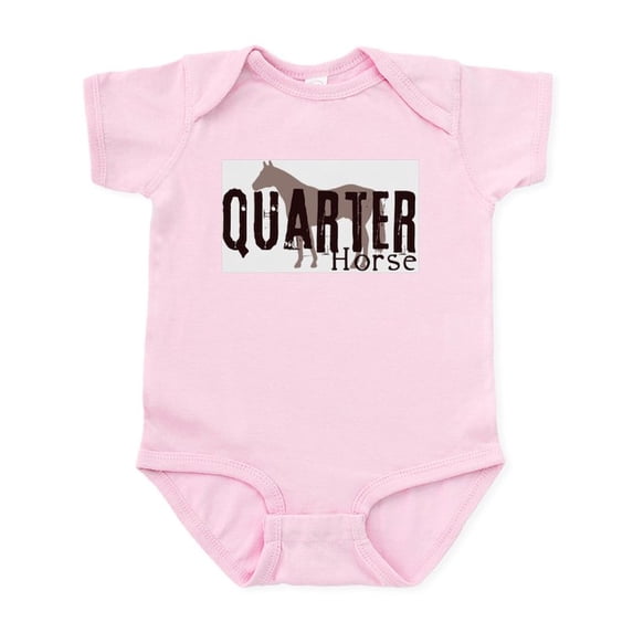 CafePress - Quarter Horse Infant Bodysuit - Baby Light Bodysuit, Size Newborn - 24 Months