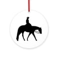 thumbnail image 1 of CafePress - Quarter Horse Western Pleasure -  Round Wood Ornament 4", 1 of 2