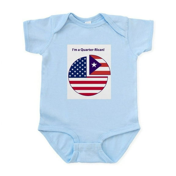 CafePress - Quarter Rican Infant Bodysuit - Baby Light Bodysuit, Size Newborn - 24 Months
