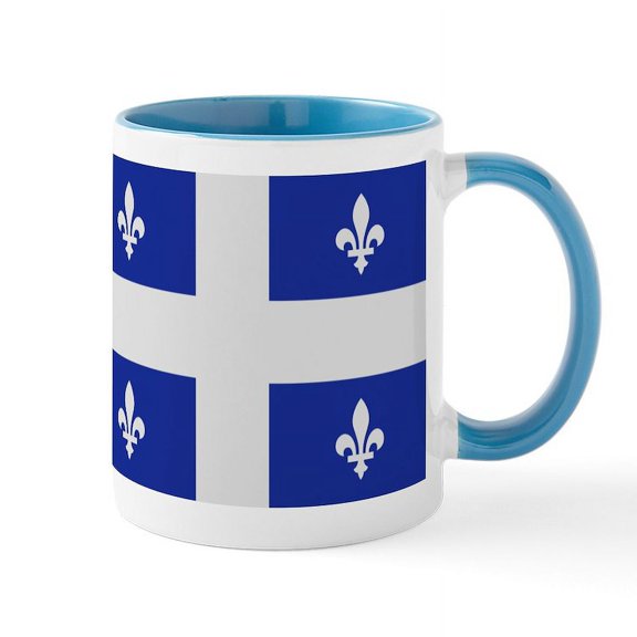 CafePress - Quebec Canada Flag Mug - 11 oz Ceramic Mug - Novelty Coffee Tea Cup