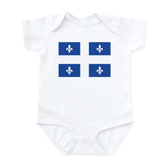 CafePress - Quebec Flag Infant Bodysuit - Baby Light Bodysuit, Size Newborn - 24 Months