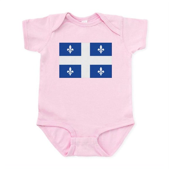 CafePress - Quebec Flag Infant Bodysuit - Baby Light Bodysuit, Size Newborn - 24 Months